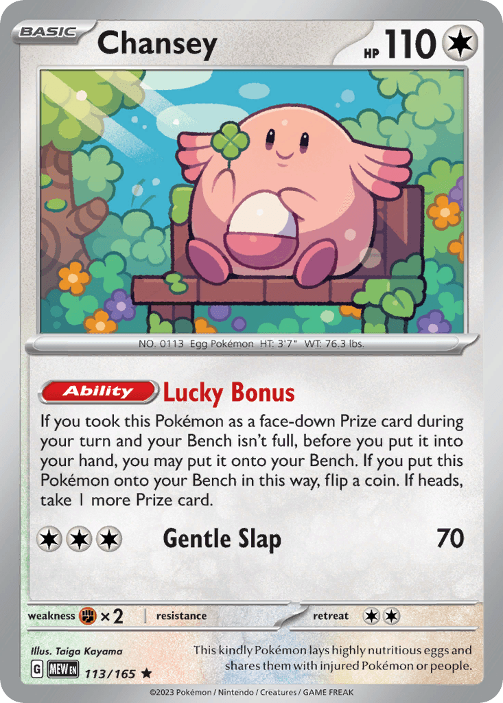 Chansey, carta 113 de 151