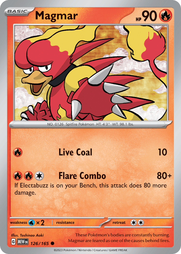Magmar, carta 126 de 151