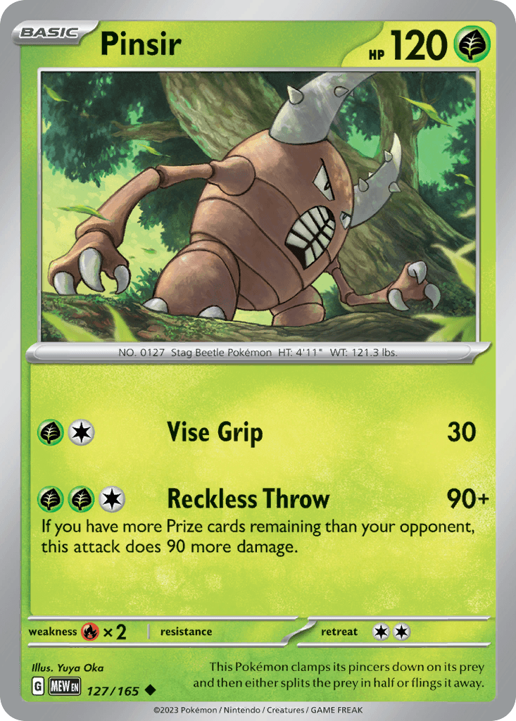 Pinsir, carta 127 de 151