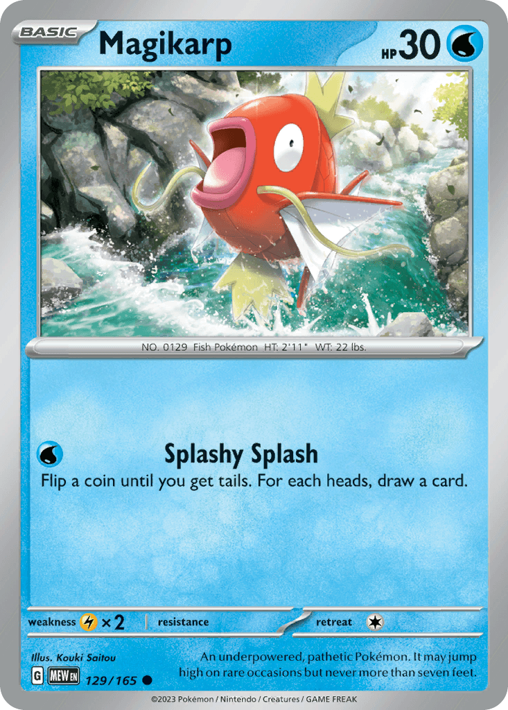 Magikarp, carta 129 de 151