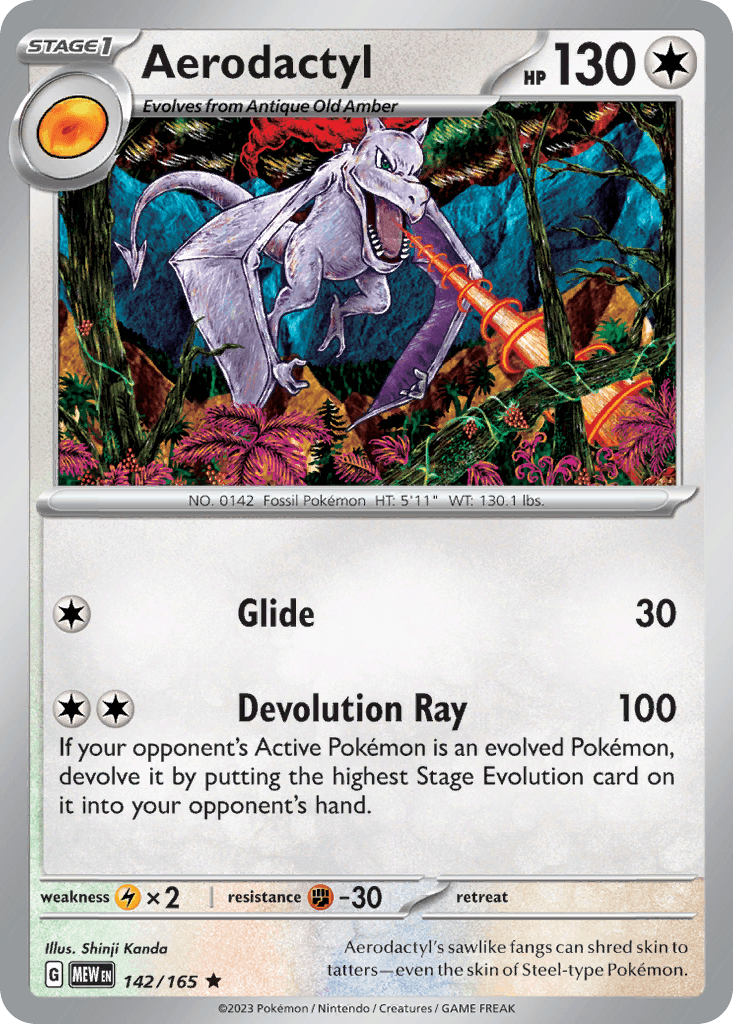 Aerodactyl, carta 142 de 151