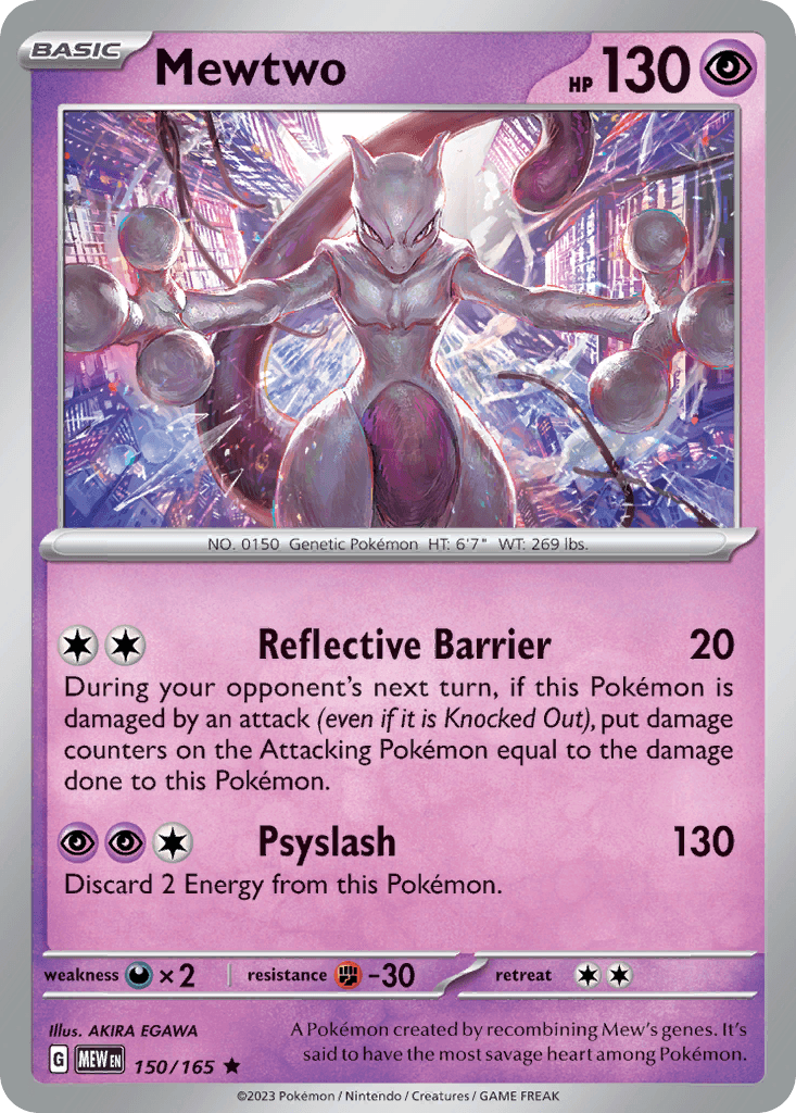 Mewtwo, carta 150 de 151