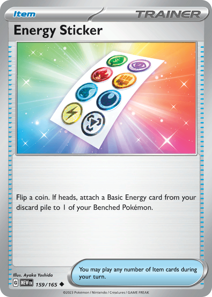 Energy Sticker, carta 159 de 151