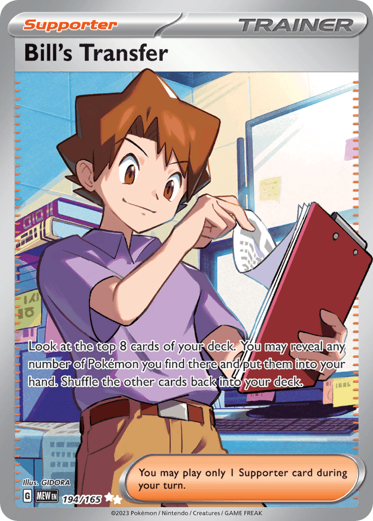 Bill's Transfer, carta 194 de 151