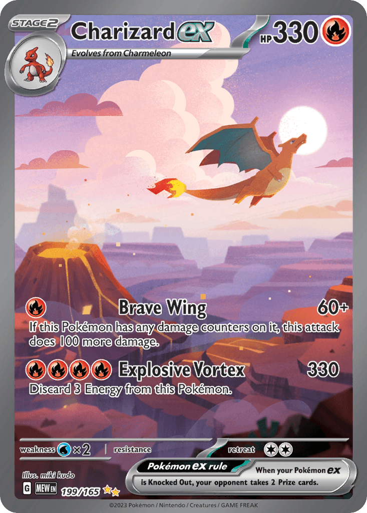 Charizard ex, carta 199 de 151