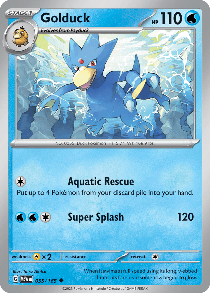 Golduck, carta 055 de 151