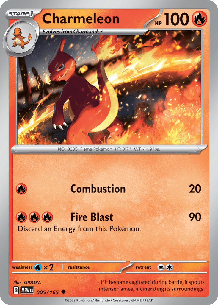 Charmeleon, carta 005 de 151