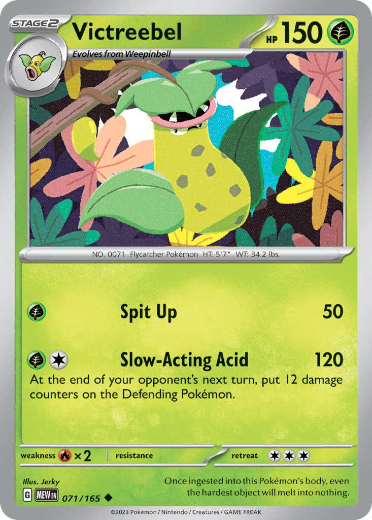 Victreebel, carta 071 de 151