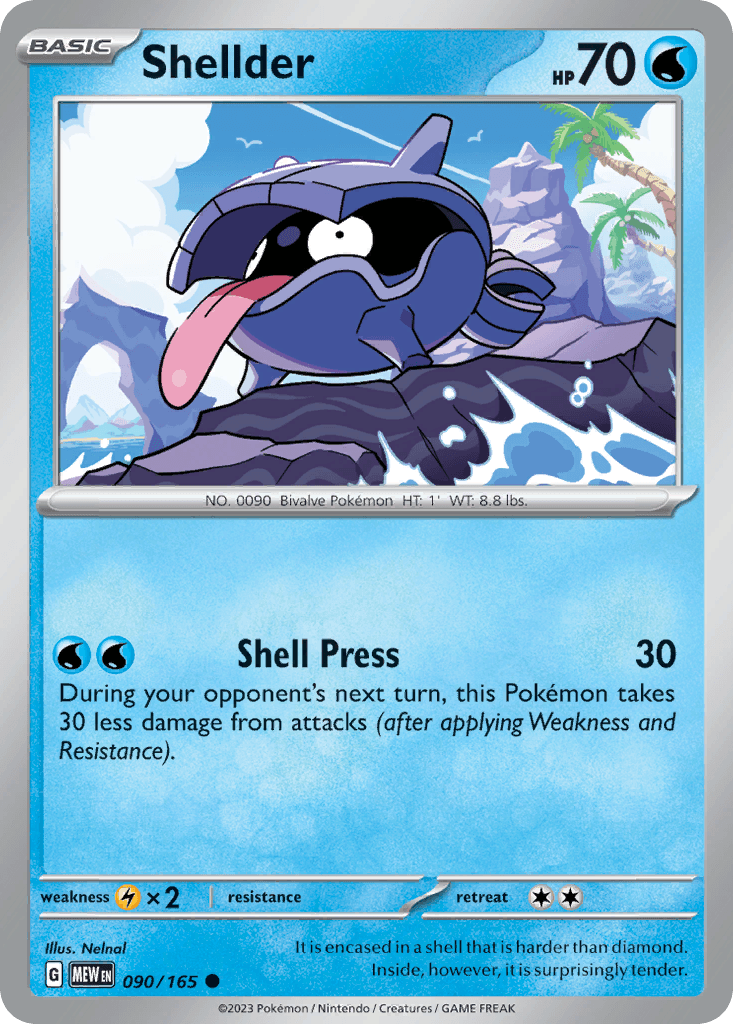Shellder, carta 090 de 151