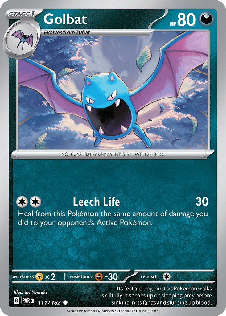 Golbat, carta 111 de Paradox Rift