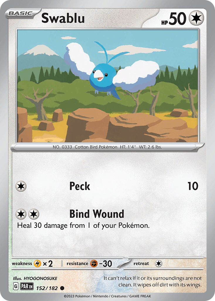 Swablu, carta 152 de Paradox Rift