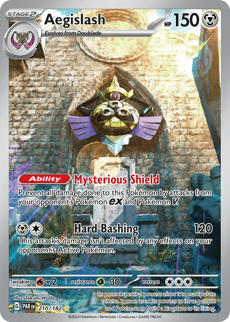 Aegislash, carta 210 de Paradox Rift
