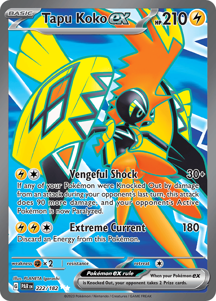 Tapu Koko ex, carta 222 de Paradox Rift