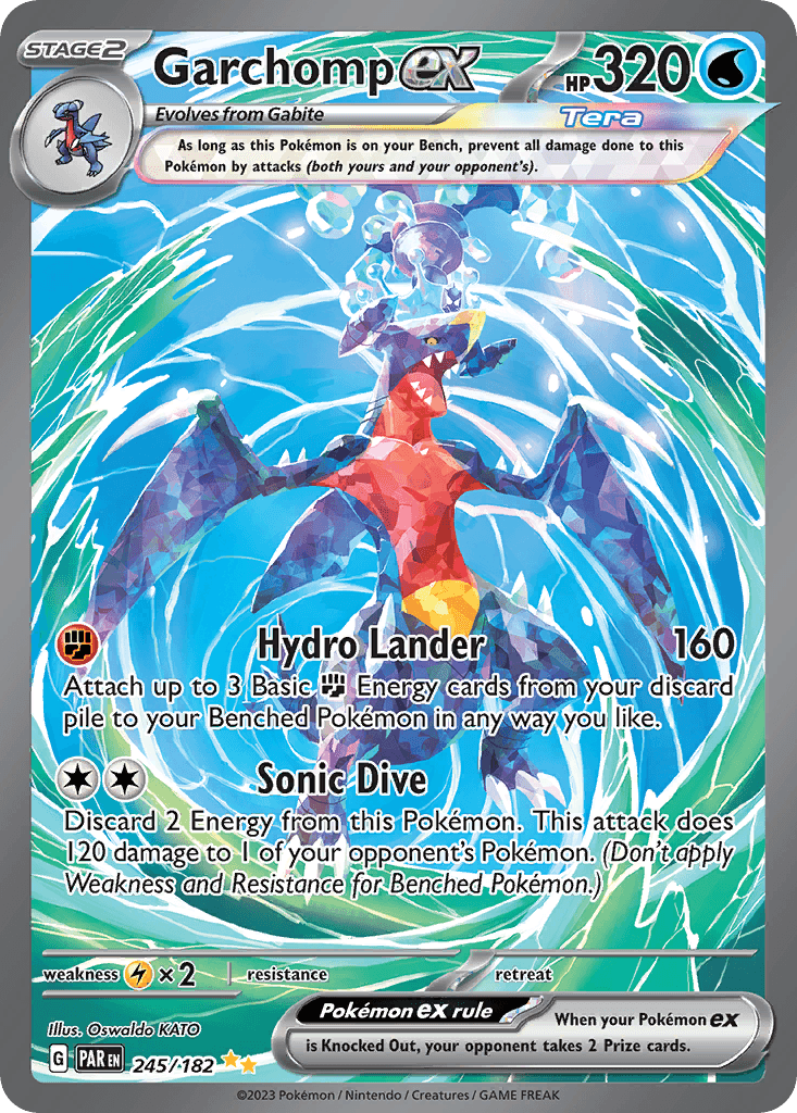 Garchomp ex, carta 245 de Paradox Rift