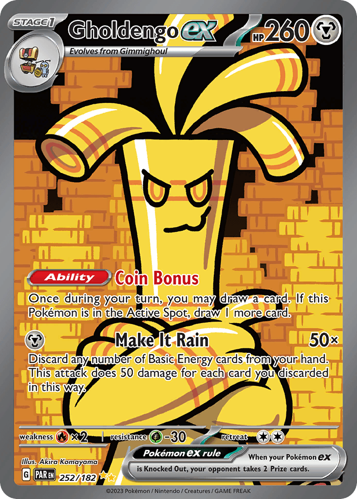 Gholdengo ex, carta 252 de Paradox Rift