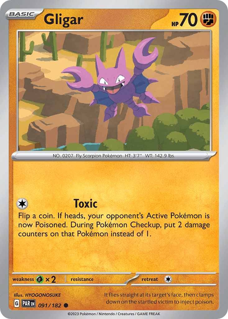 Gligar, carta 091 de Paradox Rift