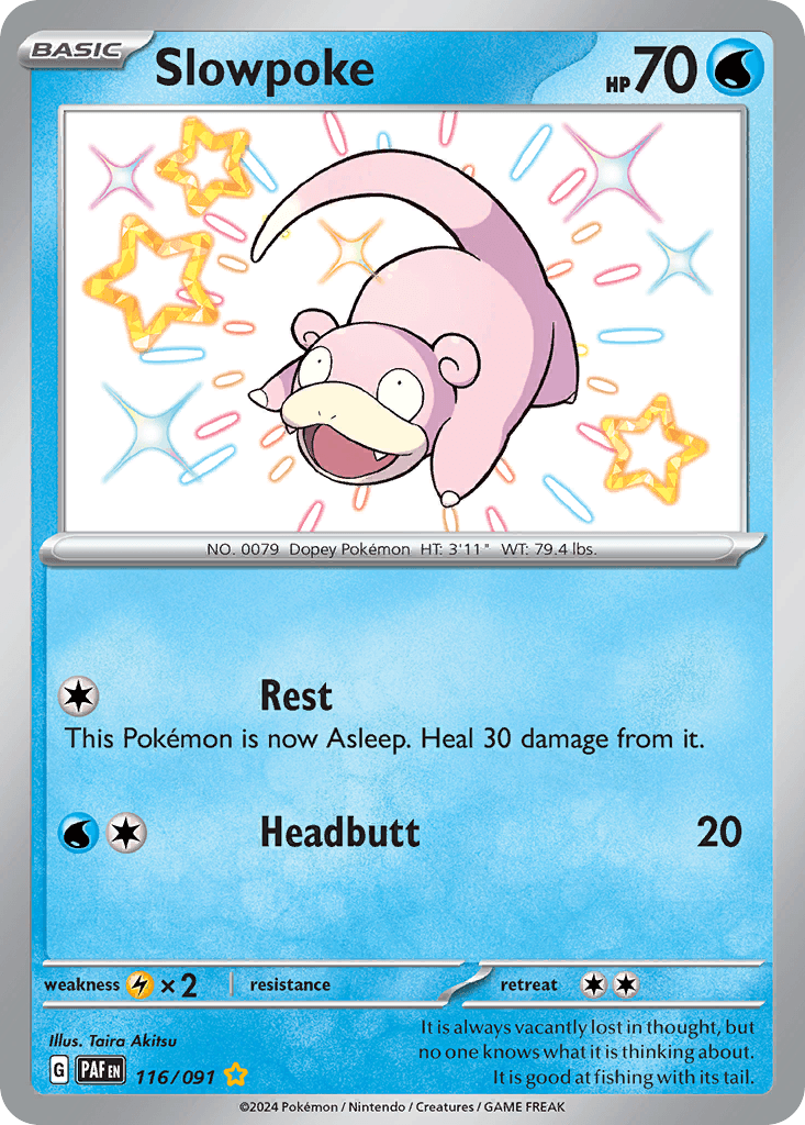 Slowpoke, carta 116 de Paldean Fates