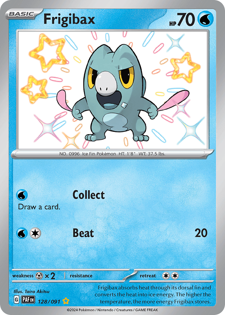 Frigibax, carta 128 de Paldean Fates