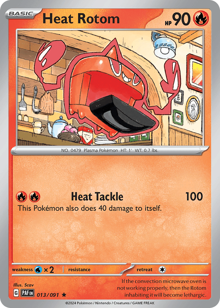 Heat Rotom, carta 013 de Paldean Fates