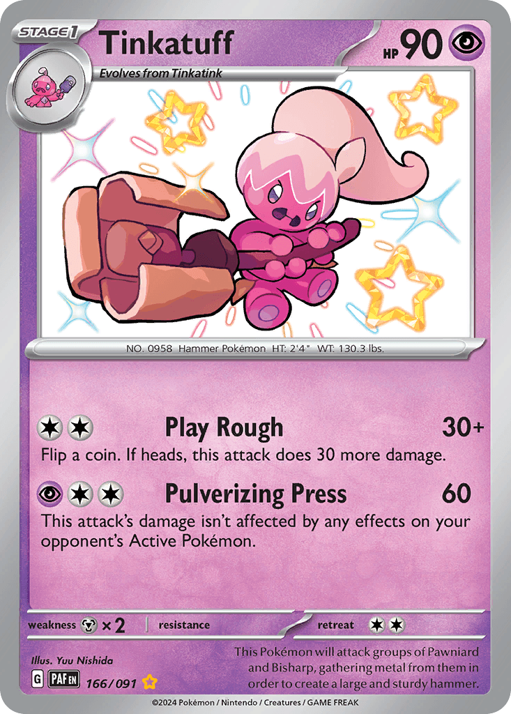 Tinkatuff, carta 166 de Paldean Fates
