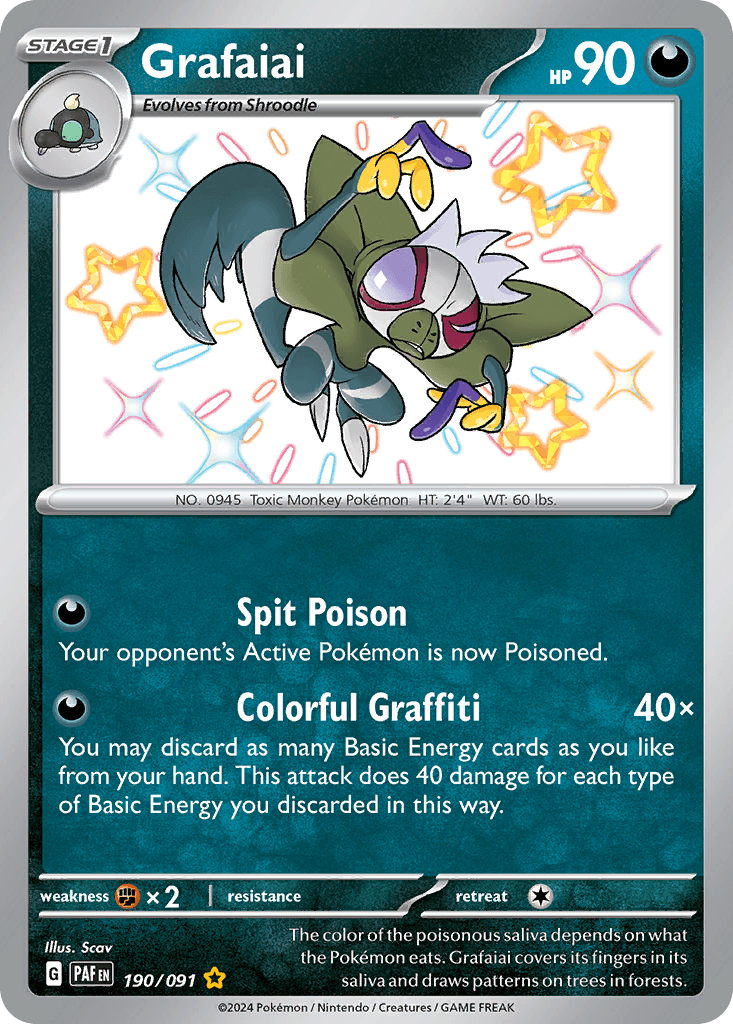 Grafaiai, carta 190 de Paldean Fates