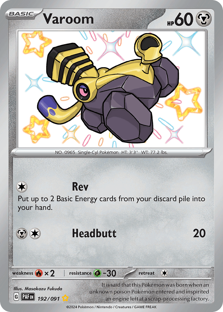 Varoom, carta 192 de Paldean Fates