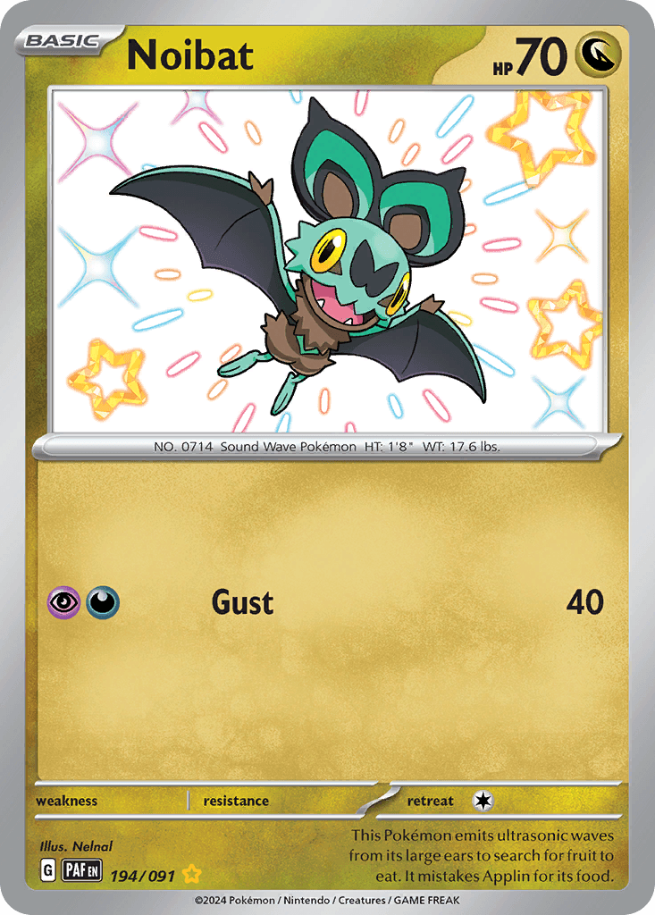 Noibat, carta 194 de Paldean Fates