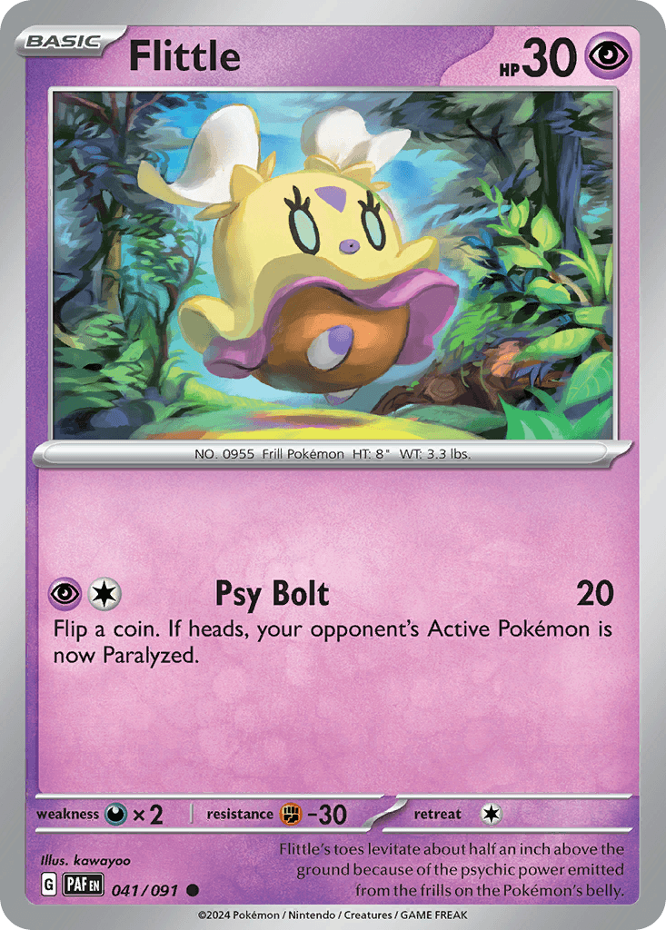 Flittle, carta 041 de Paldean Fates