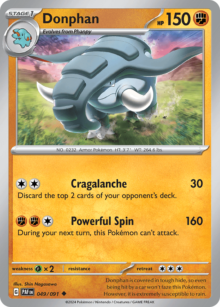 Donphan, carta 049 de Paldean Fates