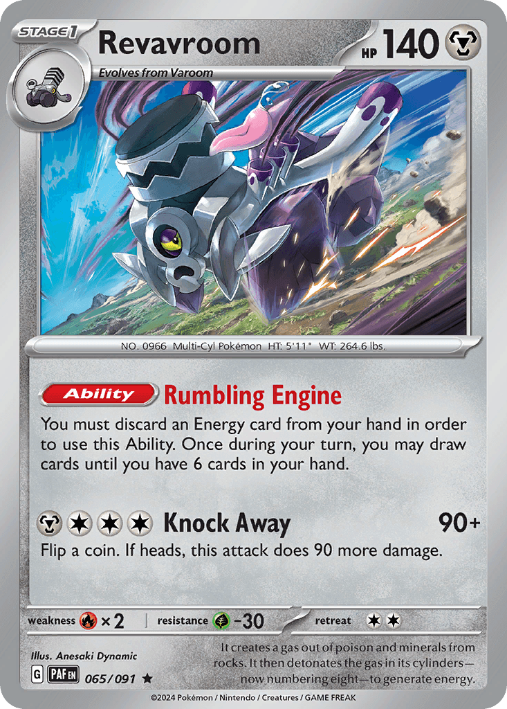 Revavroom, carta 065 de Paldean Fates