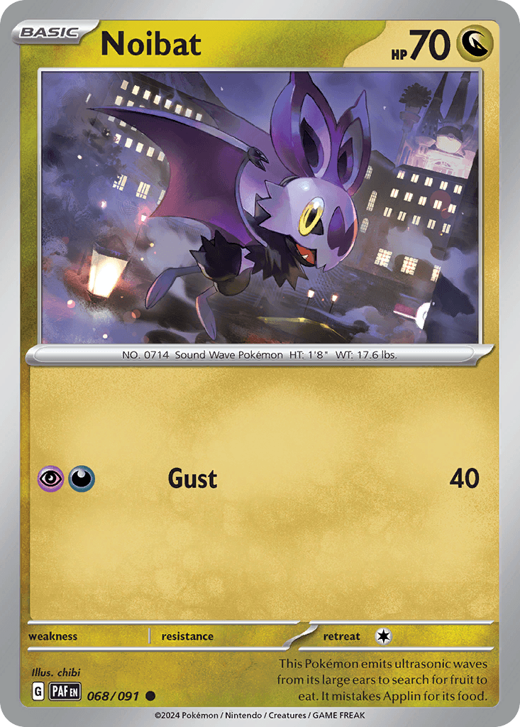 Noibat, carta 068 de Paldean Fates