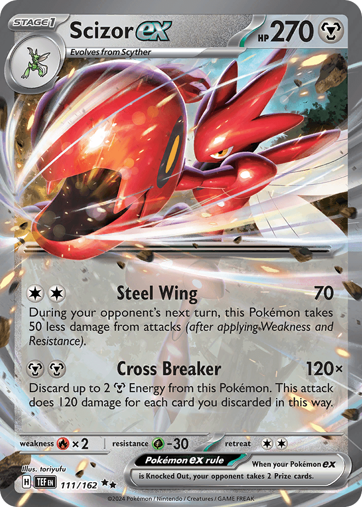 Scizor ex, carta 111 de Temporal Forces