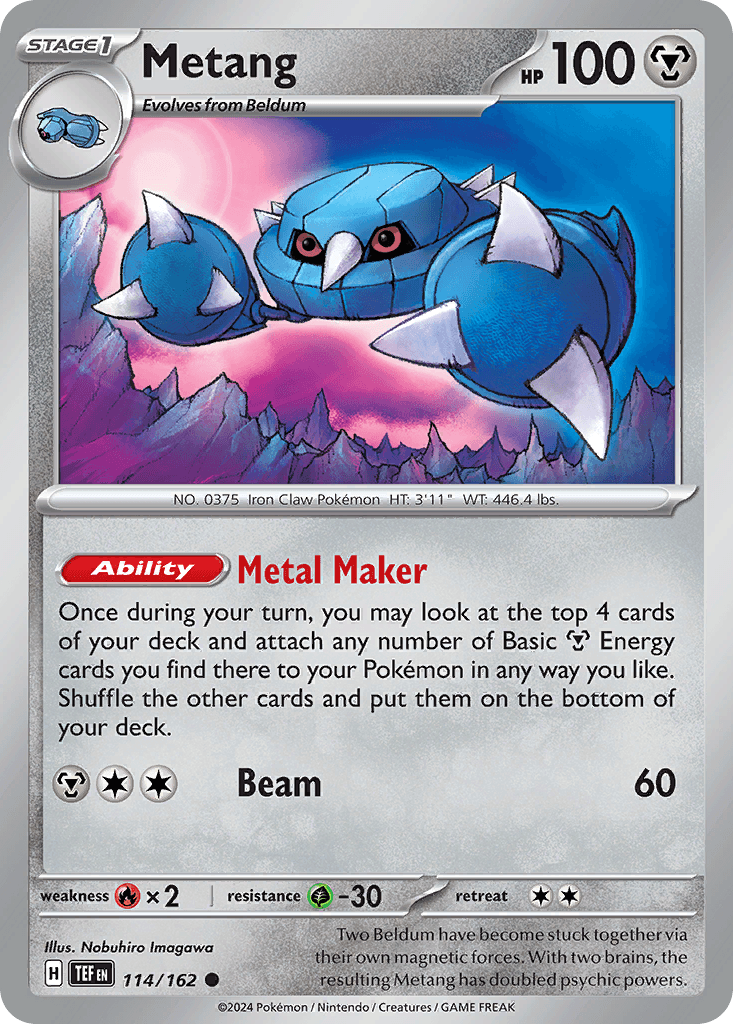 Metang, carta 114 de Temporal Forces