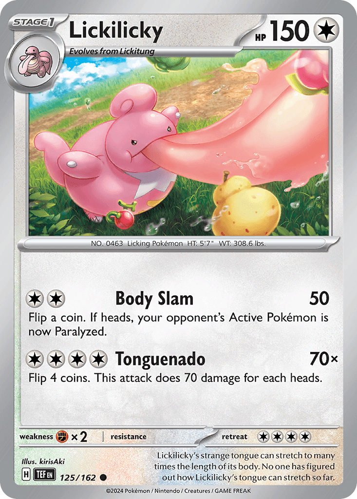Lickilicky, carta 125 de Temporal Forces