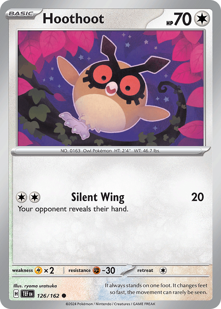 Hoothoot, carta 126 de Temporal Forces