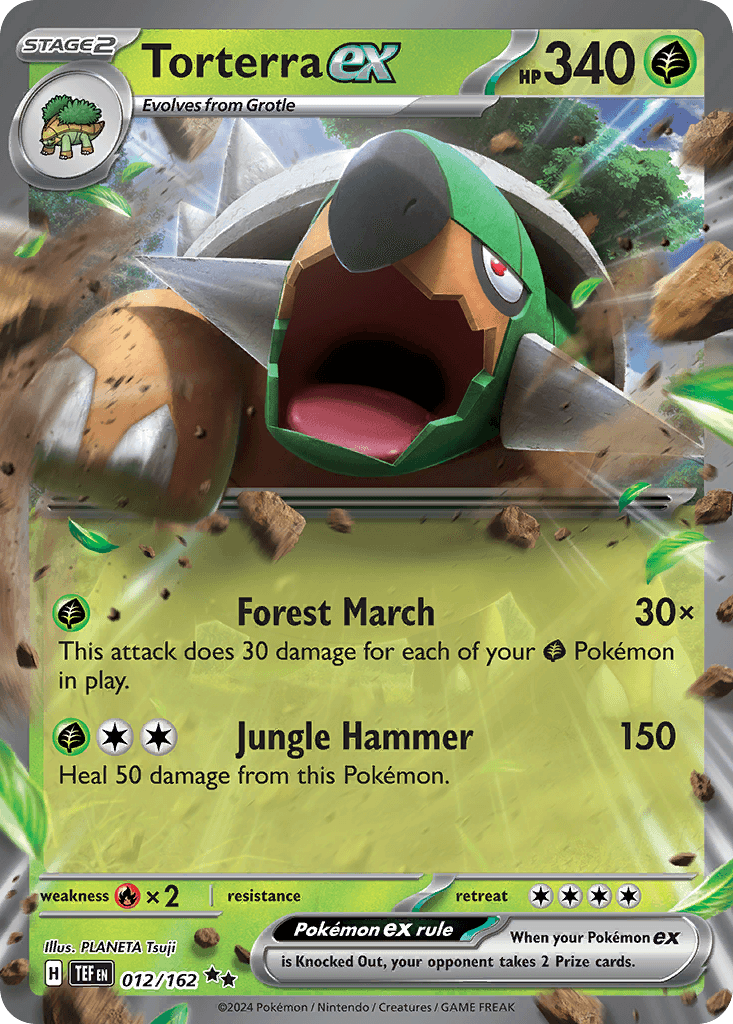 Torterra ex, carta 012 de Temporal Forces