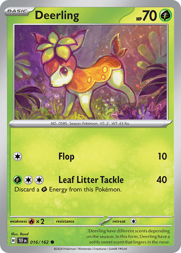 Deerling, carta 016 de Temporal Forces