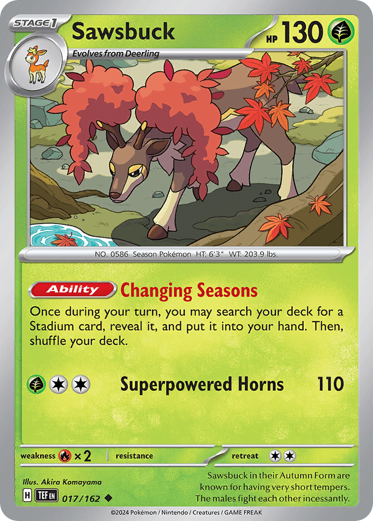 Sawsbuck, carta 017 de Temporal Forces