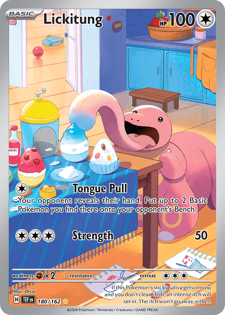 Lickitung, carta 180 de Temporal Forces