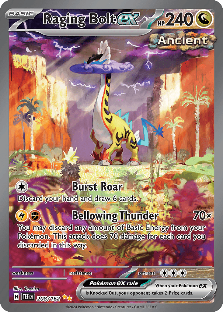 Raging Bolt ex, carta 208 de Temporal Forces
