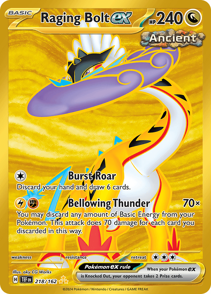 Raging Bolt ex, carta 218 de Temporal Forces