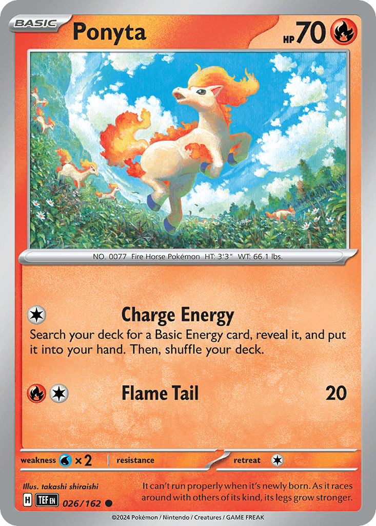 Ponyta, carta 026 de Temporal Forces