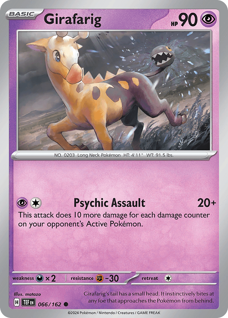 Girafarig, carta 066 de Temporal Forces
