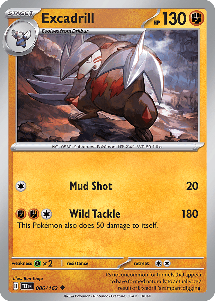 Excadrill, carta 086 de Temporal Forces