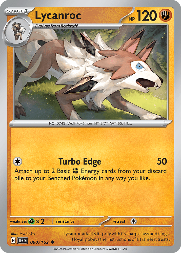 Lycanroc, carta 090 de Temporal Forces
