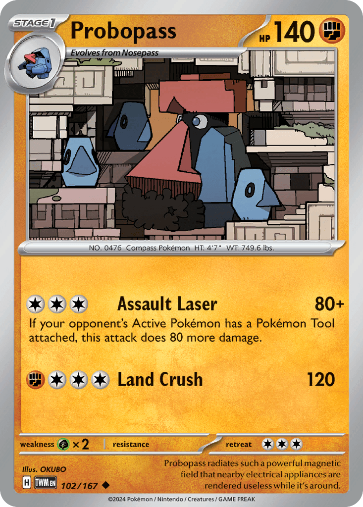 Probopass, carta 102 de Twilight Masquerade