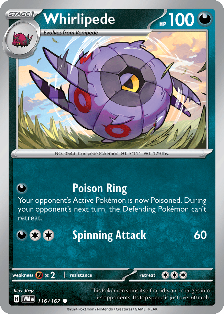 Whirlipede, carta 116 de Twilight Masquerade