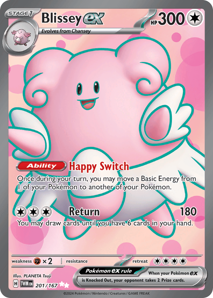 Blissey ex, carta 201 de Twilight Masquerade