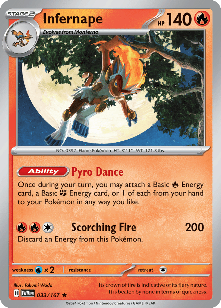Infernape, carta 033 de Twilight Masquerade