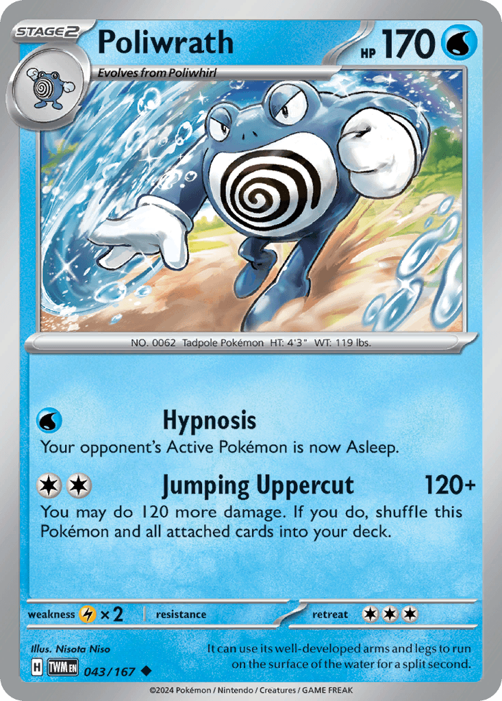 Poliwrath, carta 043 de Twilight Masquerade
